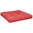 Cojín para sofá de palets de tela rojo 80x80x12