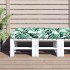 Cojín de asiento de jardín de tela verde 120x80x12