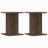 Soportes para plantas 2 uds madera marrón roble 30x30x40