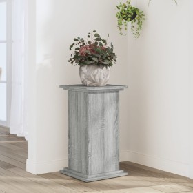 Soporte para planta madera ingeniería gris Sonoma 33x33x60