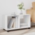 Armario con ruedas madera ingeniería blanco 72x33x42,5