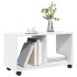 Armario con ruedas madera ingeniería blanco 72x33x42,5