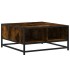 Mesa de centro madera y metal roble ahumado 60,5x60,5x30