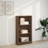 Estantería de madera de ingeniería marrón roble 60x24x109