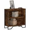 Estantería madera de ingeniería roble ahumado 80x31x74,5 cm