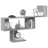 Estante de pared madera ingeniería gris Sonoma 100x15x70
