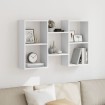 Estantería de pared madera de ingeniería blanco 96x18x60 cm