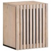 Armario de baño de pared madera maciza de mango 38x34x48 cm