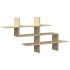 Estante pared madera ingeniería roble Sonoma 124,5x18x60,5
