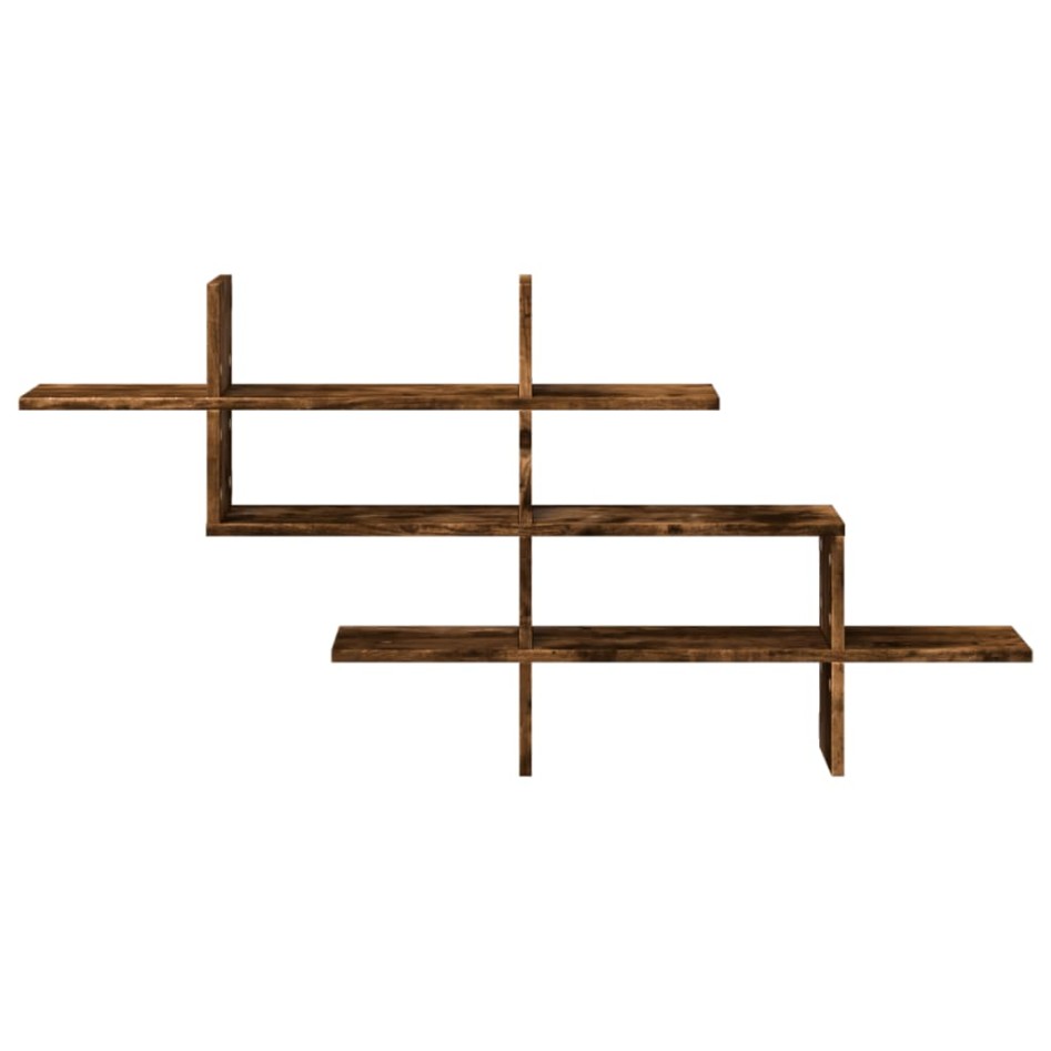 Estante pared madera ingeniería roble Sonoma 124,5x18x60,5