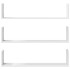 Estantes de pared 2 uds madera ingeniería blanca 80x18x18