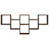 Estantería de pared madera ingeniería roble ahumado