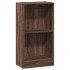Estantería madera de ingeniería marrón roble 40x24x76