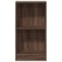 Estantería madera de ingeniería marrón roble 40x24x76