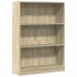 Estantería de madera de ingeniería roble Sonoma 80x24x109