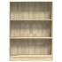 Estantería de madera de ingeniería roble Sonoma 80x24x109