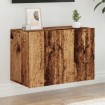 Mueble para TV de pared madera envejecida 60x30x41 cm