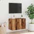 Mueble para TV de pared madera envejecida 60x30x41