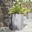 Jardinera hexagonal acero inoxidable 46x40x45 cm