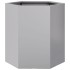 Jardinera hexagonal acero inoxidable 46x40x45