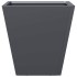 Jardinera hexagonal acero antracita 30x30x30
