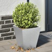 Jardineras 2 unidades acero galvanizado 30x30x30 cm