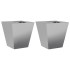 Jardineras 2 unidades acero galvanizado 30x30x30