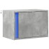 Mesita de noche de pared con luces LED gris