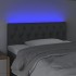 Cabecero con LED de tela gris oscuro 90x7x78/88