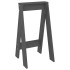 Taburetes 2 unidades madera maciza de pino gris 40x40x75