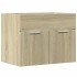 Armario para lavabo contrachapada color roble 60x38,5x46
