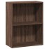 Estantería de madera de ingeniería marrón roble 60x30x77