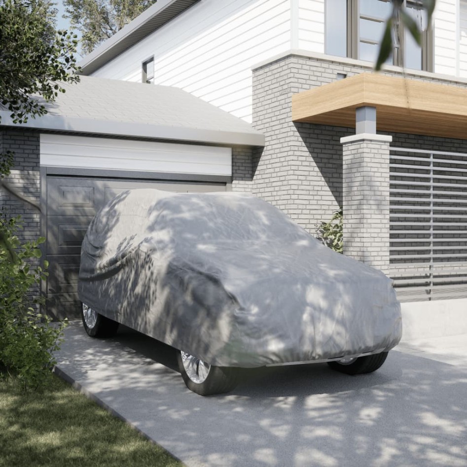 Funda de coche para SUV completa de textil no tejido gris