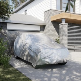 Funda de coche para SUV con correas hebilla PEVA plateado