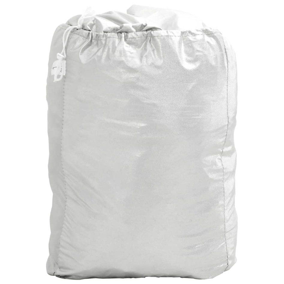 Funda de coche para SUV con correas hebilla PEVA plateado