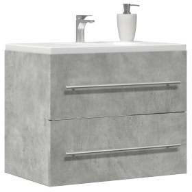 Armario para lavabo aglomerado gris hormigón 60x38,5x48