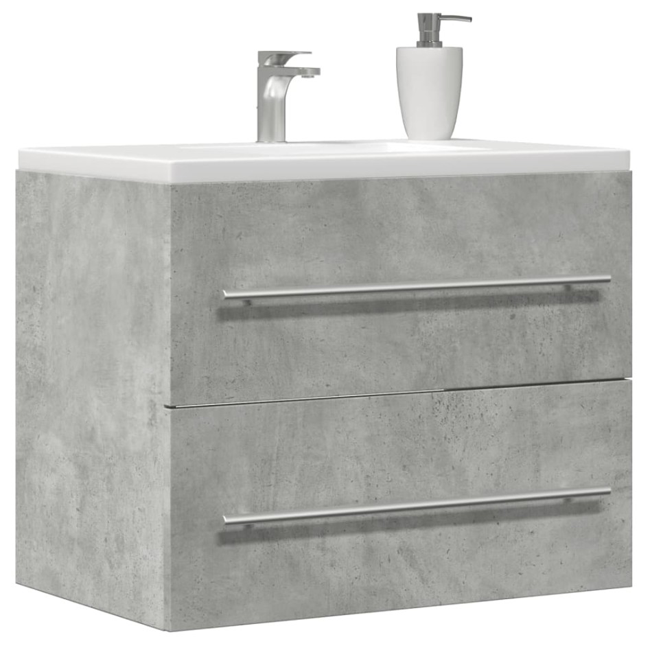 Armario para lavabo aglomerado gris hormigón 60x38,5x48