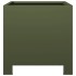 Jardinera hexagonal acero verde oliva 30x30x30