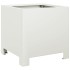 Jardinera hexagonal acero blanca 30x30x30