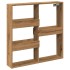 Armario de pared madera ingeniería roble artesanal 80x15x80