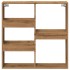 Armario de pared madera ingeniería roble artesanal 80x15x80