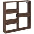 Armario de pared madera de ingeniería marrón roble 80x15x80