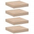 Estantes flotantes 4 uds madera de ingeniería 23x23,5x4