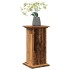 Pedestal expositor con almacenaje madera envejecida 31x30x60