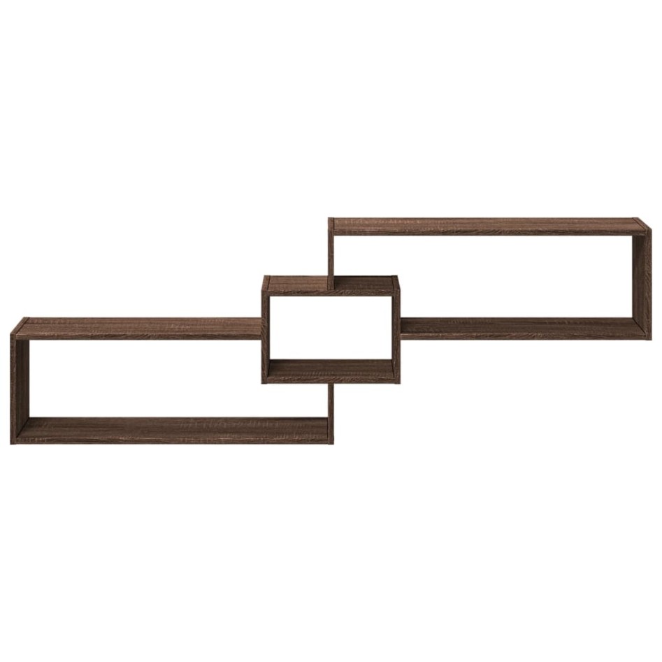 Armario de pared madera de ingeniería marrón roble 158x18x53