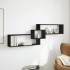 Armario de pared madera de ingeniería negro 158x18x53