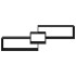 Armario de pared madera de ingeniería negro 158x18x53