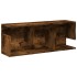 Armario de pared madera de ingeniería roble ahumado 80x20x30