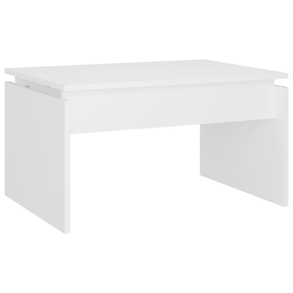 Mesa de centro madera contrachapada blanco 68x50x38