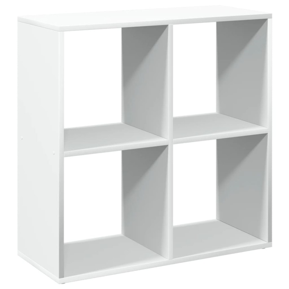 Librería divisora madera ingeniería blanca 69,5x29x69,5